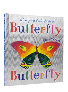 Butterfly Butterfly A Book of Colors Petr Horacek蝴蝶蝴蝶在哪里幼儿认知立体书 儿童英语绘本早教启蒙3-6岁 英文原版进口图书