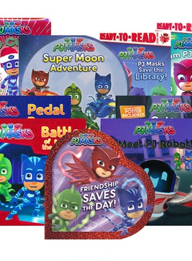 PJ Masks Pedal Power Battle of the HQs 睡衣小英雄系列 故事绘本 改编自迪斯尼动画 少儿超级英雄 英文原版进口儿童图书