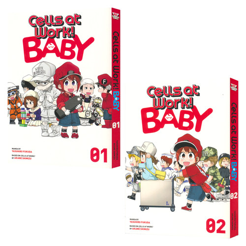 Cells at Work! Baby 工作细胞 婴儿篇1-2 漫画 萌趣人体知识科普 成长冒险 亲子共读 全球热播动画IP改编 英文原版进口儿童图书