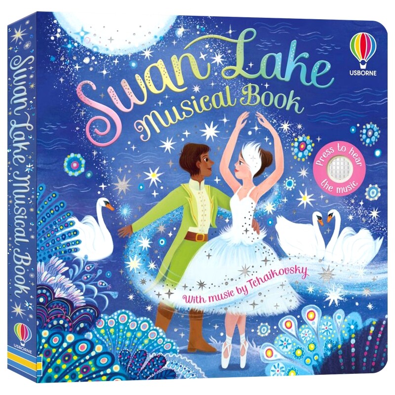 Usborne Swan Lake Musical Book 英文原版发声书 天鹅湖音乐书 幼儿音乐启蒙 儿童古典乐艺术培养 英语发声书