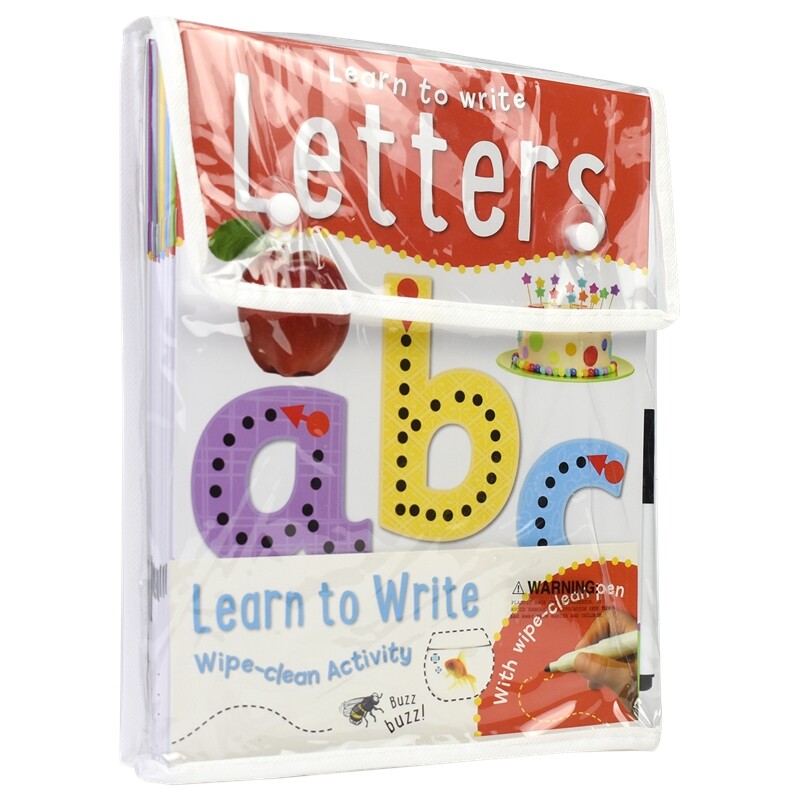 Miles Kelly Learn to Write Wipe-clean Activity 可擦写 学龄前早教启蒙练习册 颜色 字母 数字 形状 幼儿园教辅 英文原版进口书