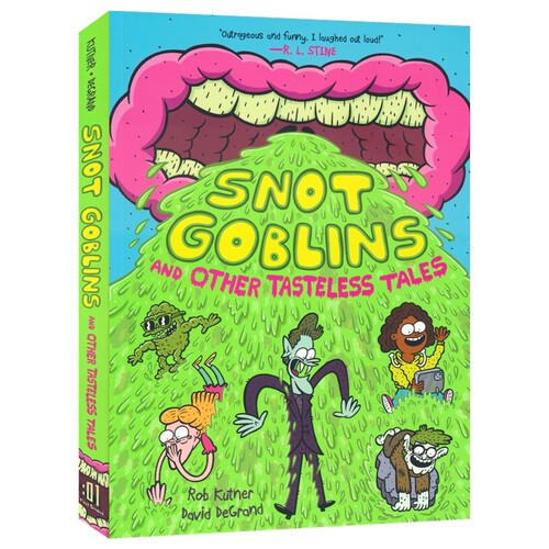 Snot Goblins and Other Tasteless Tales 鼻涕怪与恶心故事集 全彩漫画书 五个恶心搞笑恐怖故事 英文原版进口儿童图书
