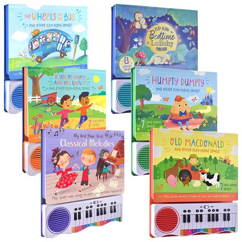 Piano Book Classical Melodies 我的第一本钢琴书 儿歌童谣琴键发声书 经典名曲 儿童音乐启蒙 英文原版进口图书