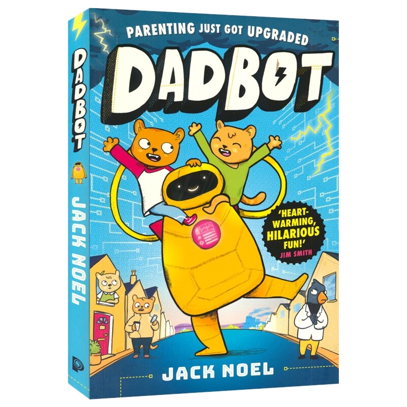 Dadbot 机器人爸爸 全彩桥梁漫画 小初文学 英语图像小说图画小说 儿童故事漫画书 英文原版进口图书