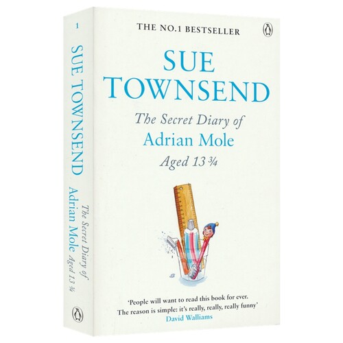 The Secret Diary of Adrian Mole, Aged 13¾ Sue Townsend 少年阿莫的秘密日记 章节小说 英文原版进口儿童图书