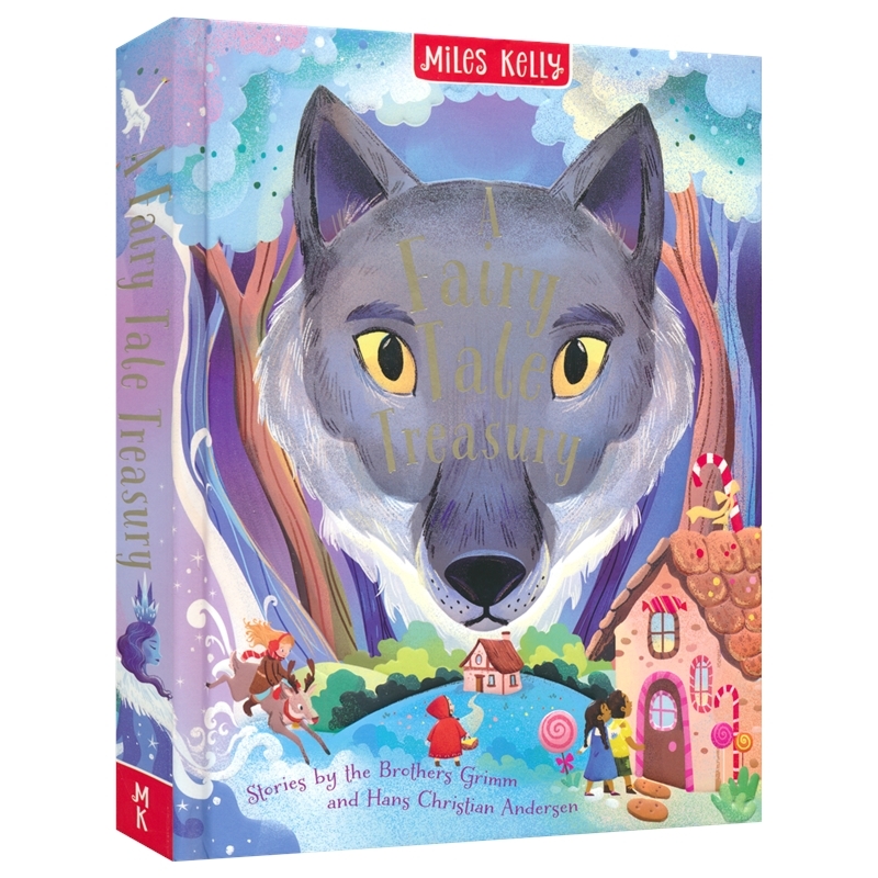 A Fairy Tale Treasury 英文经典童话合集 格林童话 安徒生 小红帽 冰雪皇后 灰姑娘 长发公主 拇指姑娘 睡美人 3-6岁 英文原版