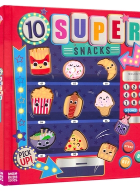 10 Super Snacks 10种超级零食 英语启蒙认知纸板书 数字1-10 亲子读物 英文原版进口儿童图书