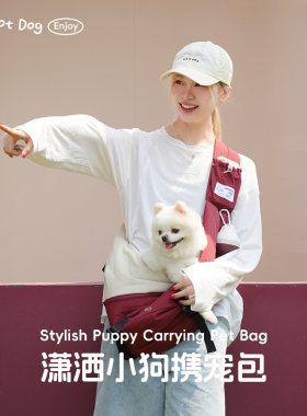 【携宠包】潇洒小狗携宠包防水储物携宠饺子包轻松