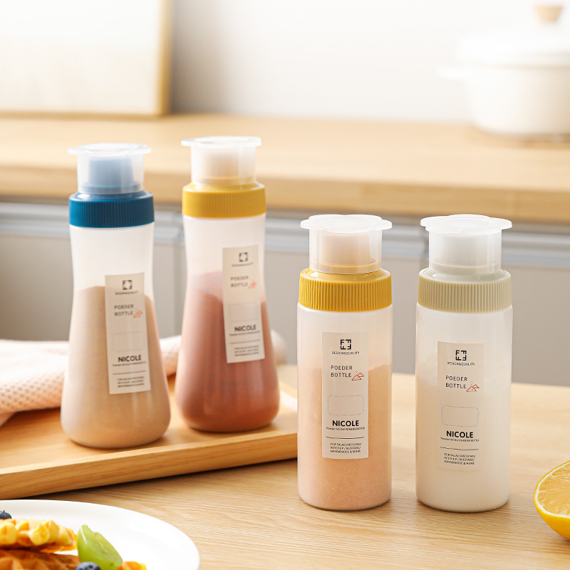 多功能旋转撒粉瓶防潮面粉糖粉咖啡粉家用撒粉罐烧烤调料罐洒粉瓶