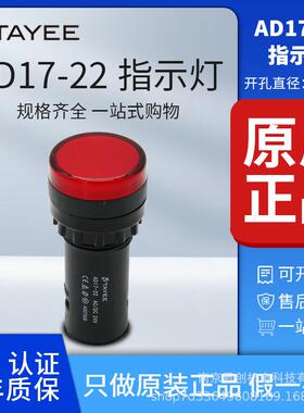原装正品上海天逸电器TAYEE22mmLED信号灯指示灯AD17-22/红绿黄白