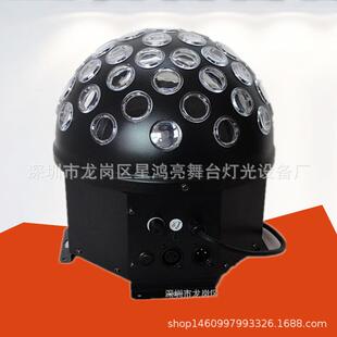 LED声控水晶魔球旋转彩灯 KTV酒吧溜冰场激光灯七彩舞台灯光