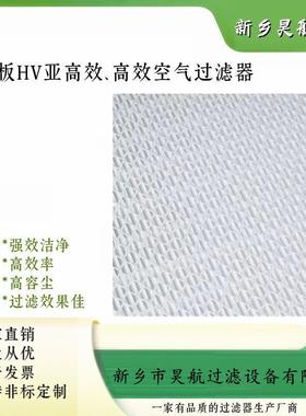 FFU铝合金除菌过滤网610x610x69无隔板带护网板式高效空气过滤器