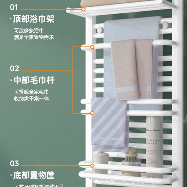 暖气片家用小背篓水暖卫生间明装专用低碳钢置物架散热片取暖器A