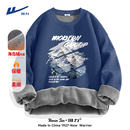 回力卫衣男2025冬季新款美式复古加绒上衣加厚保暖抗寒防风外套潮