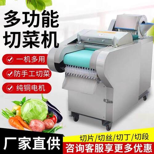 660型1000型商用电动切菜机食堂土豆桑叶辣椒海带笋干切丝切片