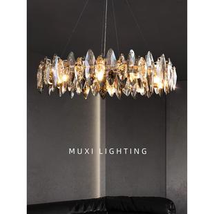 现代简单可及 水晶客厅吊灯意大利高端餐厅卧室主灯家庭 豪华风格