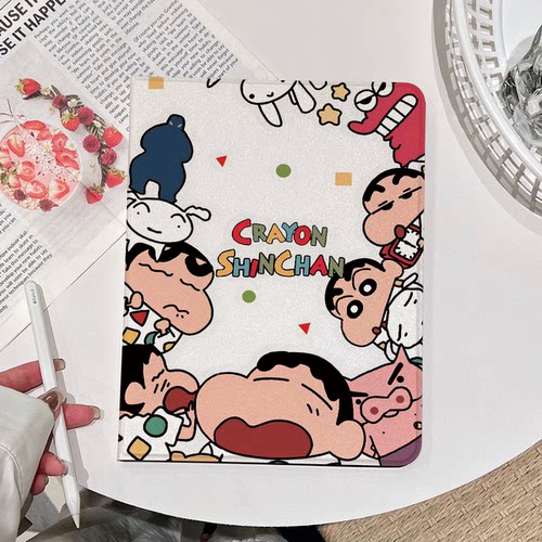 蜡笔小新适用iPad平板保护壳