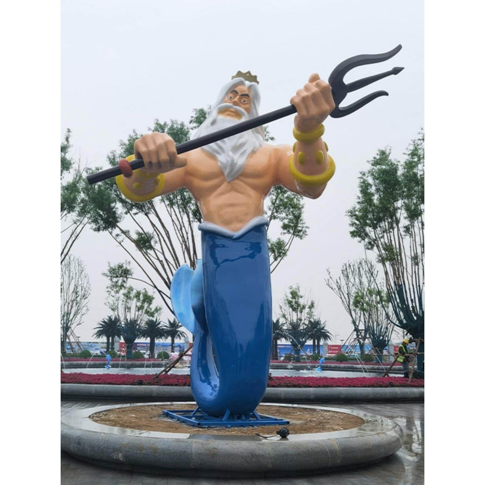 重庆玻璃钢雕塑座椅定制大型户外卡通模型摆件校园浮雕ip形象制作