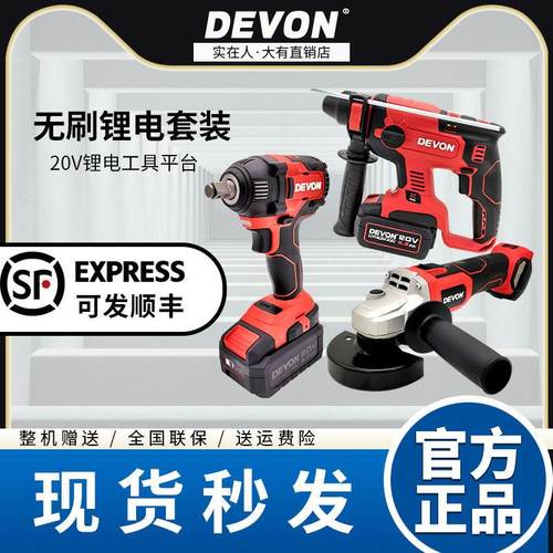 大有5401电锤电镐锂电 全能充电冲击钻打混凝土家用无刷电动工具