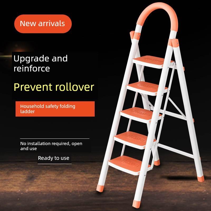 制造商韩国版加厚梯子家用折叠室内多功能人字形梯子安全攀登便携