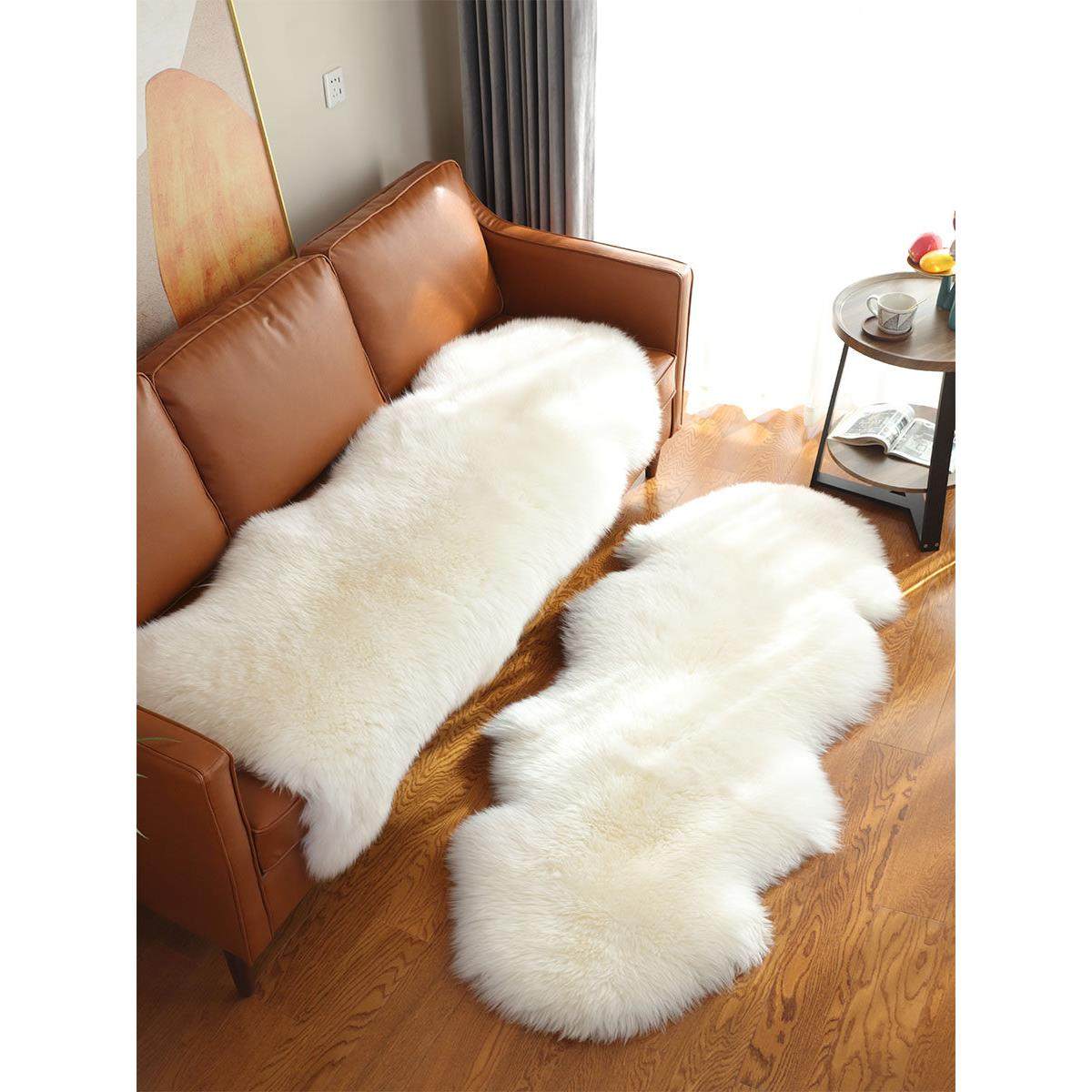 高档澳洲全山羊皮一体式纯羊毛沙发垫、沙发垫、地毯、卧室飘窗垫,居家布艺,地毯,淘宝优惠券,粉丝福利购,淘宝优惠卷
