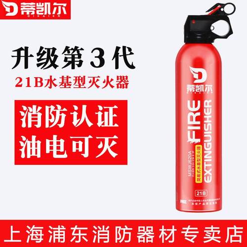 水基灭火器新型车载车用水雾灭火器小型便携式汽车小轿车消防器材