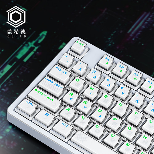 欧希德量子视界电镀立体雾透键帽