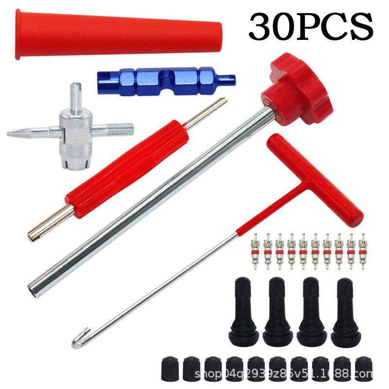 热销气门嘴补胎安装工具套装轮胎修补工具气门嘴轮胎阀芯嘴子拆装