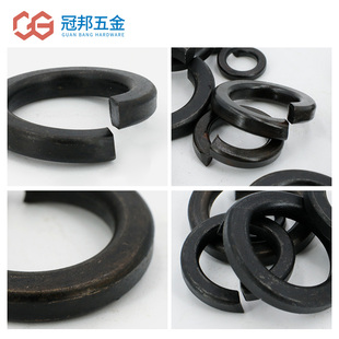热销【M3-M20】发黑弹垫弹簧垫圈弹簧垫片防松加厚金属垫子螺丝垫