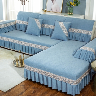 热销沙发套罩全包萬能套防滑四季通用盖布沙发巾靠背巾实木贵妃沙