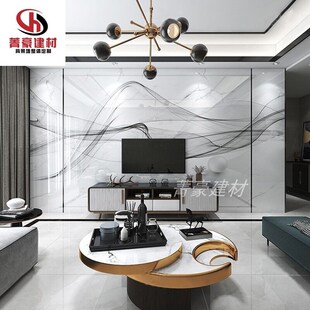 微晶石g岩客厅电视背景墙瓷砖材影视墙板仿大理石现代 热销新中式