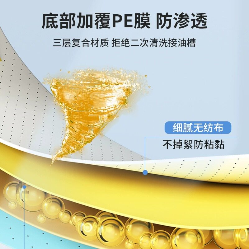 热销包邮优勤抽油烟机吸油纸通用棉垫厨房防油贴纸油槽专用过滤网