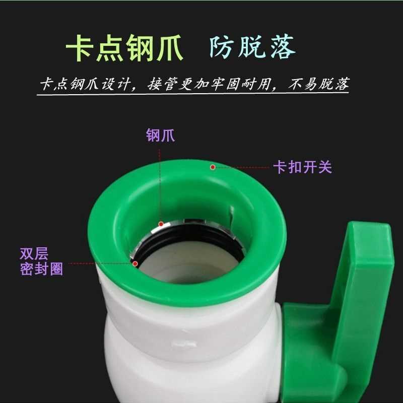 热销PPR免热熔快速接头4分6分1寸变径直插快接球阀PPR免热熔水管