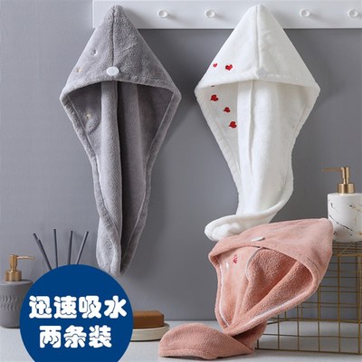 直销加厚超强吸水干发帽女2025新款浴帽擦头毛巾干发巾洗包头巾