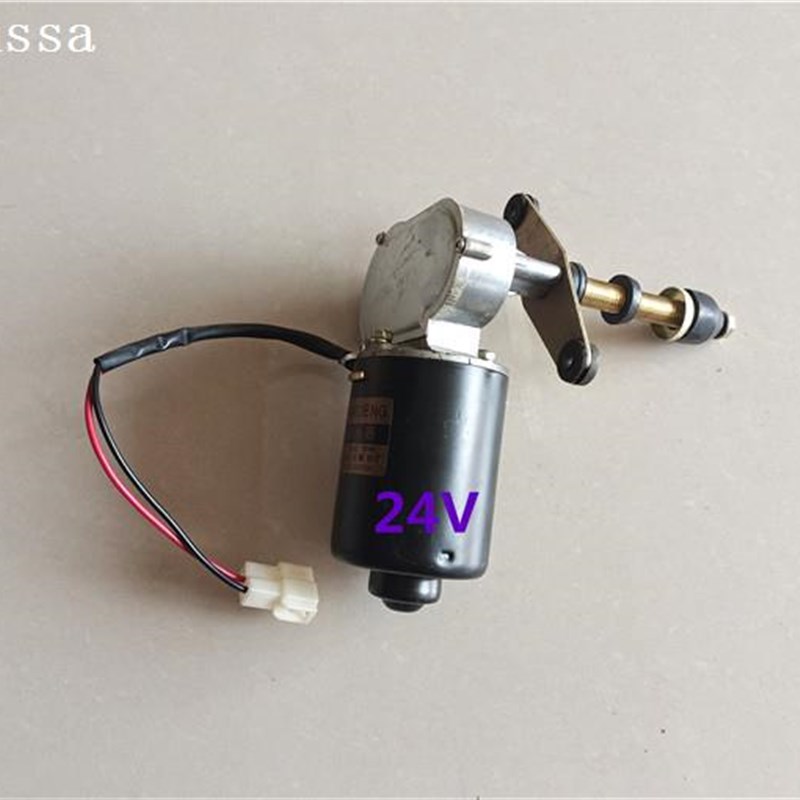 热销加12V24V两线电机雨刷器小长轴铲车95mm刮水器农用车挡风玻璃