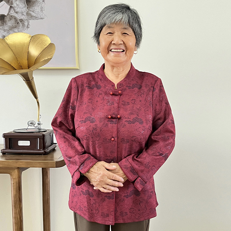 中老年妈妈气质老太太外套