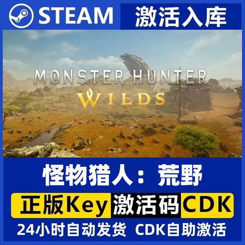 怪物猎人荒野 Steam正版国区游戏 标准版豪华版终极版激活码CDKey