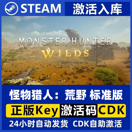 Steam正版国区 怪物猎人荒野标准版  不含奖励激活码CDKey