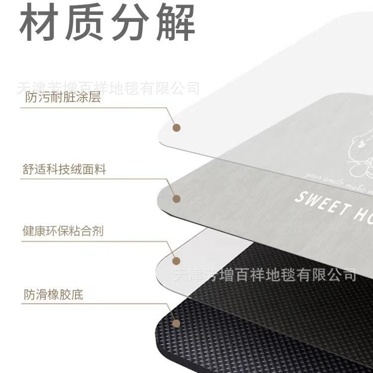 厨房地垫防滑防水防油家用脚垫油地毯门口吸水卧室进门垫门吸浴室,居家布艺,厨房地垫,淘宝优惠券,粉丝福利购,淘宝优惠卷