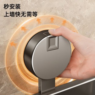 收纳 浴室卫生间吸盘置l物架免打孔墙上厕所洗手台盆洗漱台壁挂式