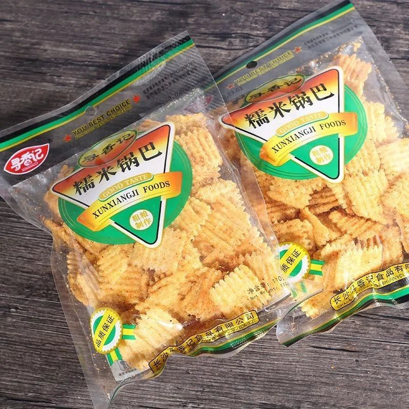 寻香记糯米锅巴袋装爆款105g香脆膨化食品休闲网红小零食热销包邮
