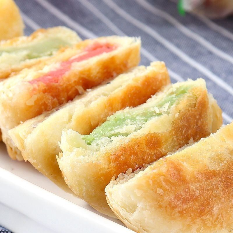 酥饼老婆饼独立包装净重千层饼紫薯饼老婆饼传统糕点早餐点心零食