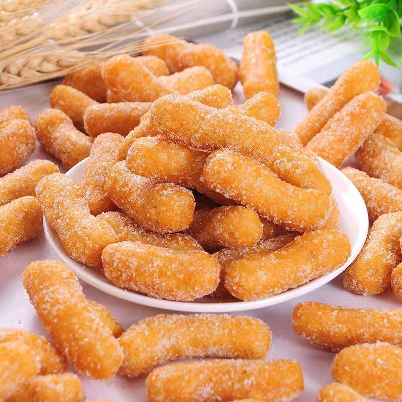 老式江米条雪花条休闲零食油炸果子油京果传统正宗糕点整箱批发