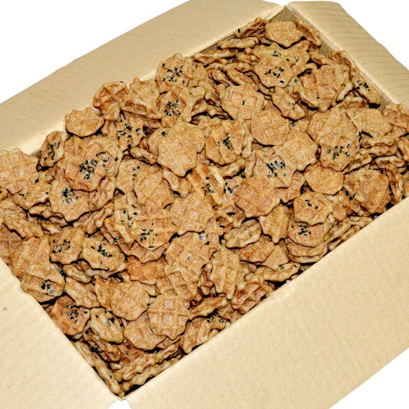 【无加蔗糖】荞麦小脆片蛋黄片黑芝麻饼老年人粗粮零食早餐小茶点