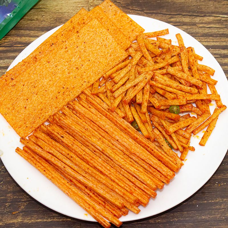 面筋牛筋辣条辣片麻辣豆筋零食小食8090后怀旧儿时小吃老牌甜辣