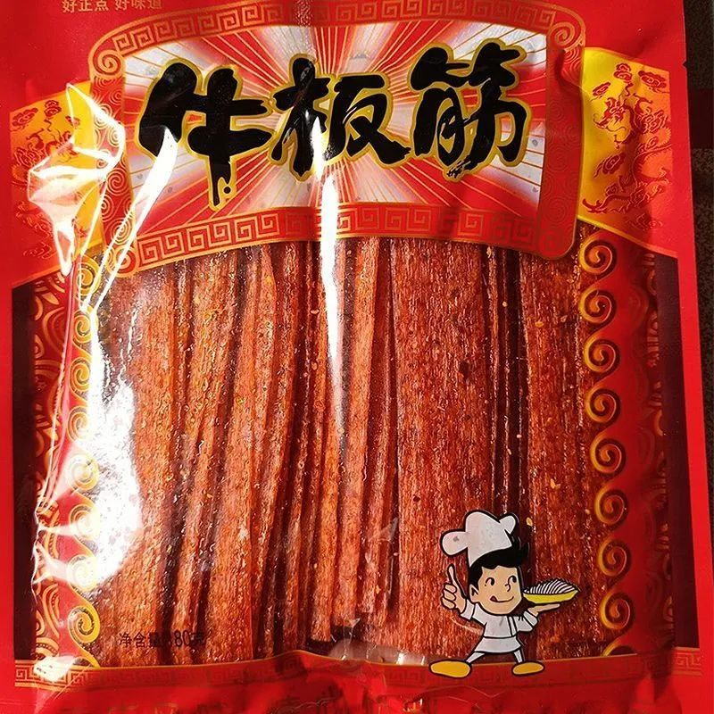 辣条亲嘴片牛板筋大刀肉怀旧童年的味道小吃零食80后怀旧手撕辣片