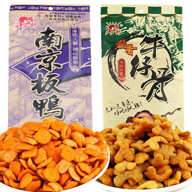 步步升南京板鸭味8090后怀旧零食休闲牛仔骨味锅巴童年宿舍小零食