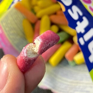 妮妮又饿了 粉刺糖 进口酸味条胶囊A糖德国Hitschler彩色果汁软糖