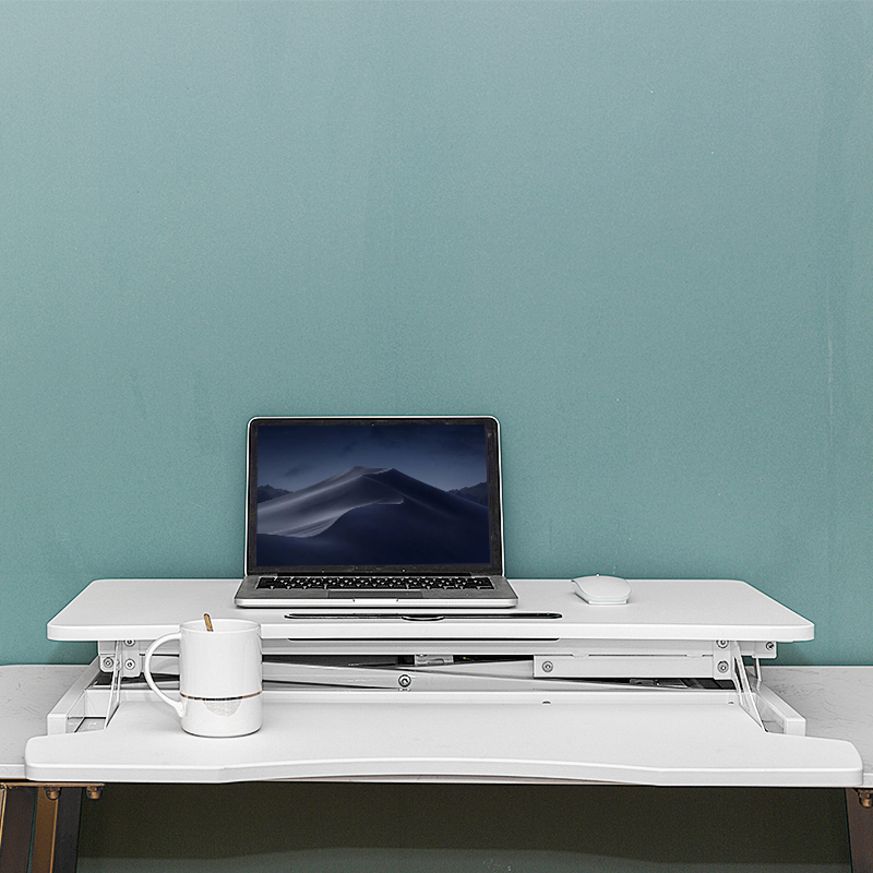 热销站立式电脑升降桌可移动调节笔记本工作台显示屏站着办公学习