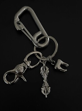 SFSN原创金属牙齿登山扣vibe风腰间挂饰小众高级感穿搭配件单品